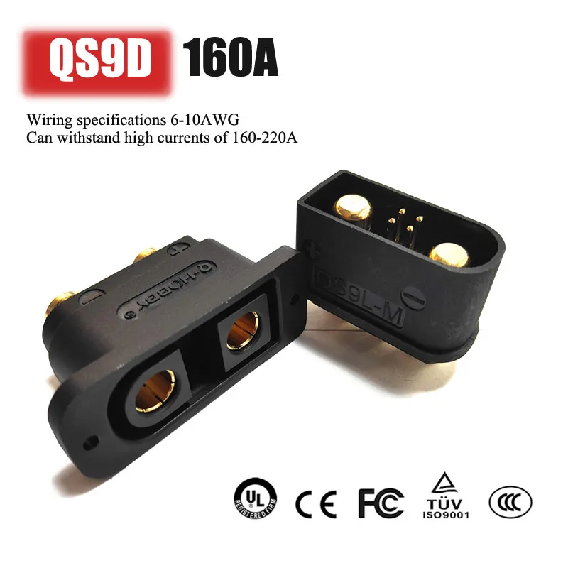 QS9D Anti Spark Connector 160A - Drone Battery Plate ulasan dan harga