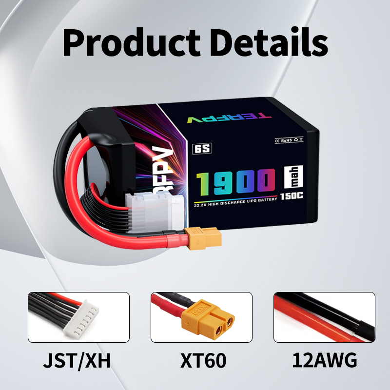 1/2Pcs TERFPV Lipo 6S 1900mAh  - Drone Battery Plate ulasan dan harga