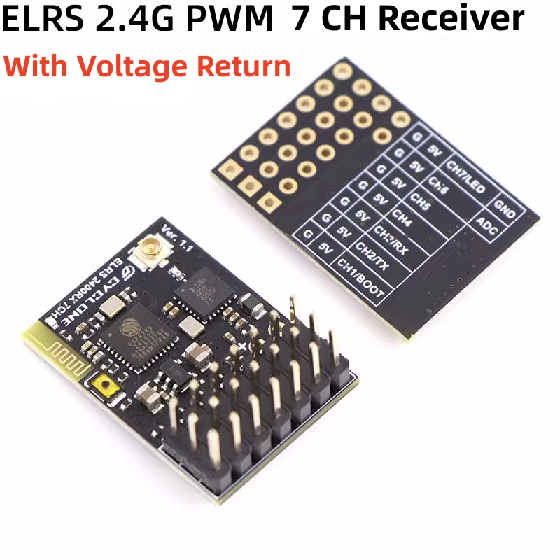 ELRS 2.4G PWM 7CH 6CH CRSF Rec - Drone Battery Plate ulasan dan harga