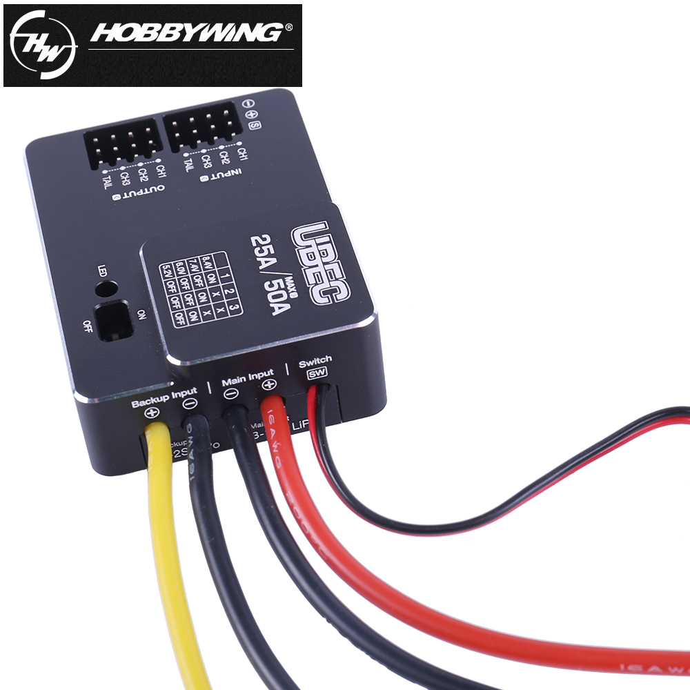 Hobbywing 25A-50A DC-DC 3-18S  - Drone Battery Connector ulasan dan harga